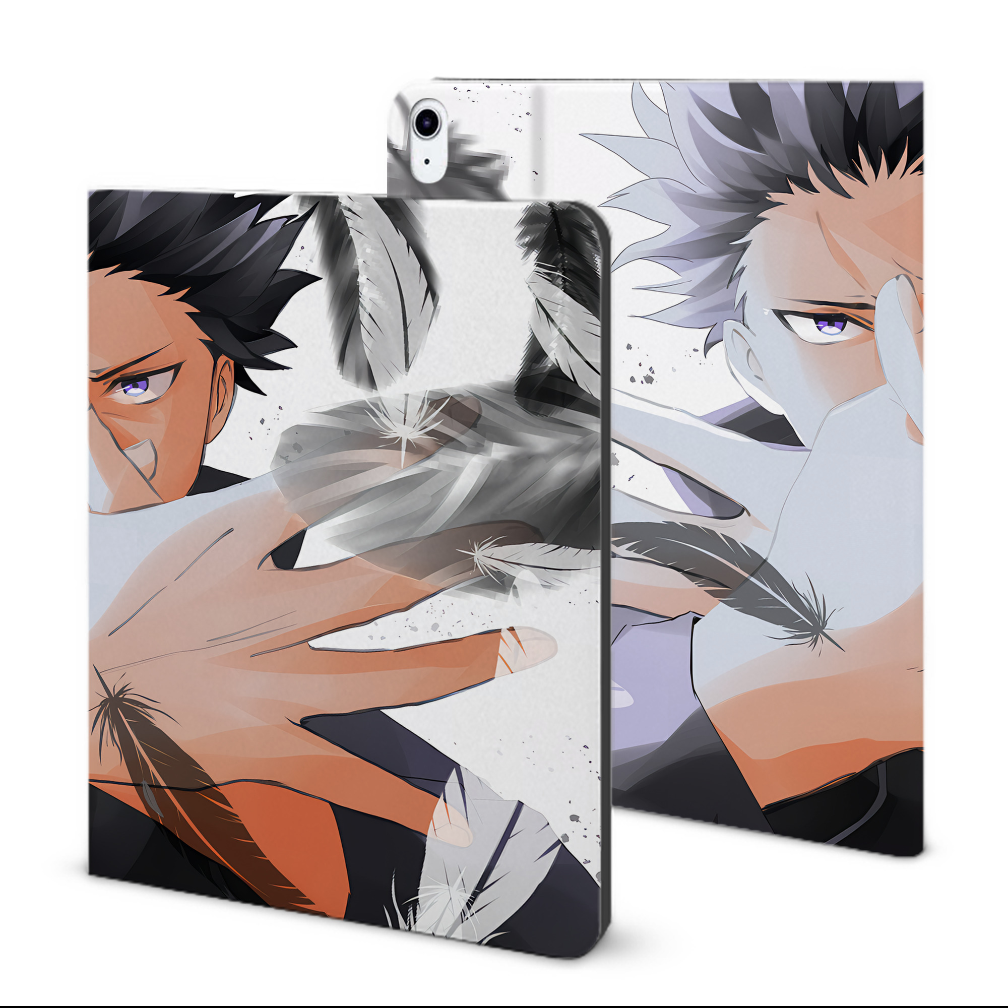 （画像用） 呪術廻戦 Jujutsu Kaisen IPad ケース ブック型 PUレザー TPU 耐衝撃 軽量 薄型 ペン収納なし 全面保護 IPad 各モデル対応